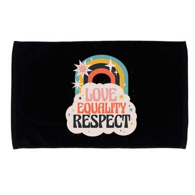 Love Equality Respect Rainbow Microfiber Hand Towel