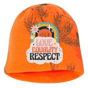 Love Equality Respect Rainbow Kati - Camo Knit Beanie