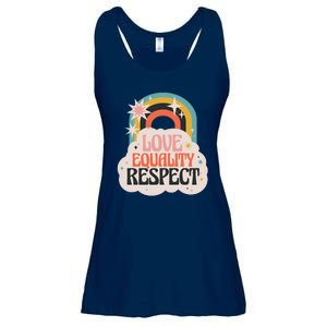 Love Equality Respect Rainbow Ladies Essential Flowy Tank