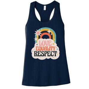 Love Equality Respect Rainbow Women's Racerback Tank