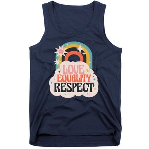 Love Equality Respect Rainbow Tank Top