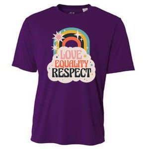 Love Equality Respect Rainbow Cooling Performance Crew T-Shirt