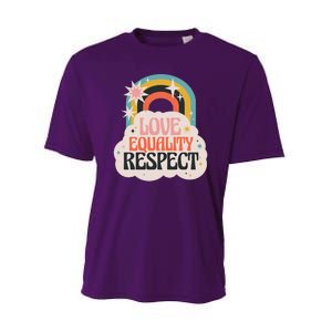 Love Equality Respect Rainbow Performance Sprint T-Shirt