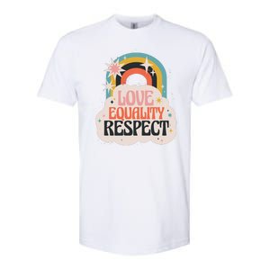 Love Equality Respect Rainbow Softstyle CVC T-Shirt