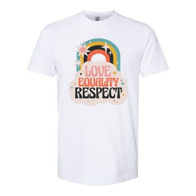 Love Equality Respect Rainbow Softstyle® CVC T-Shirt