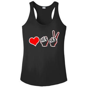 Love Fight Win Ladies PosiCharge Competitor Racerback Tank