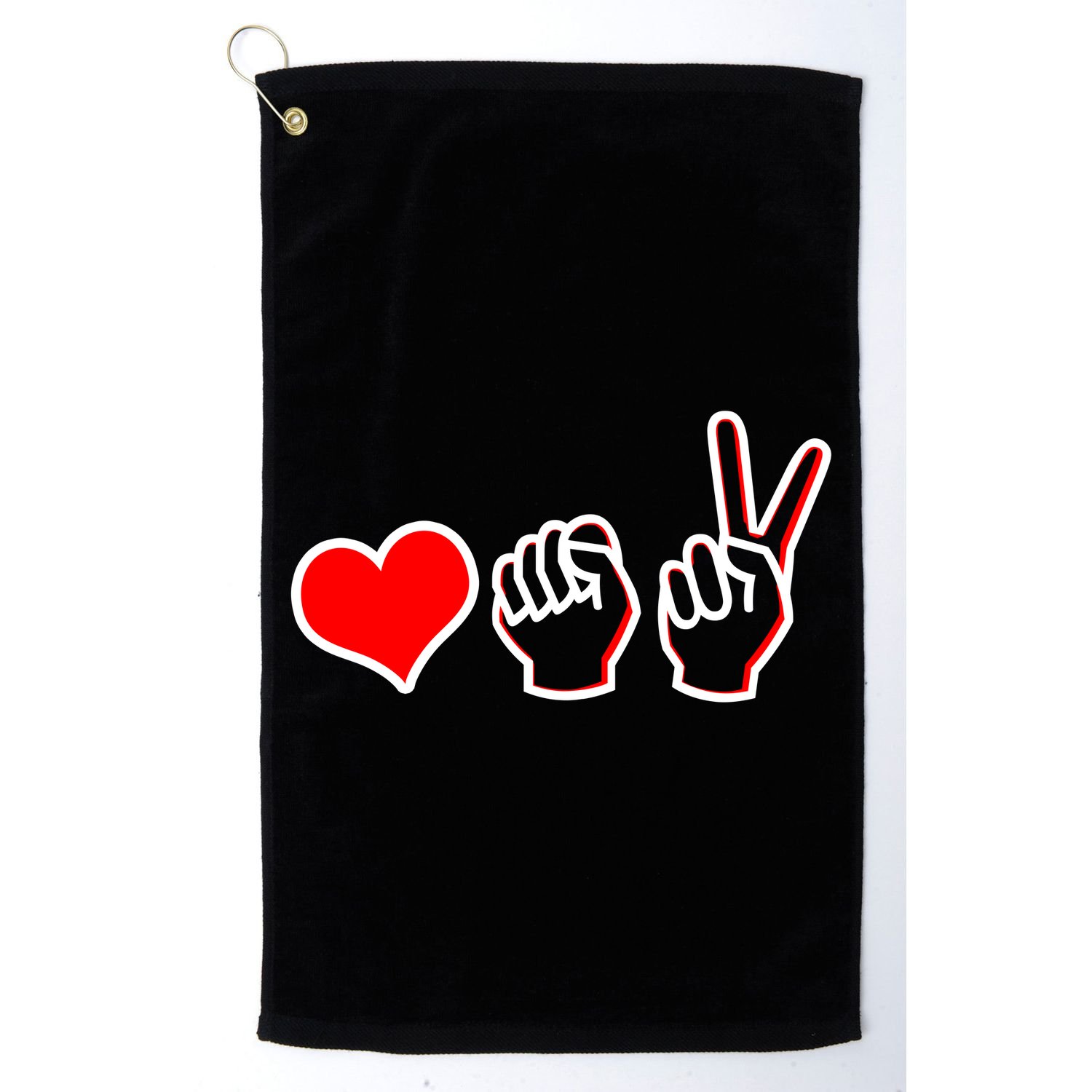 Love Fight Win Golf Towel