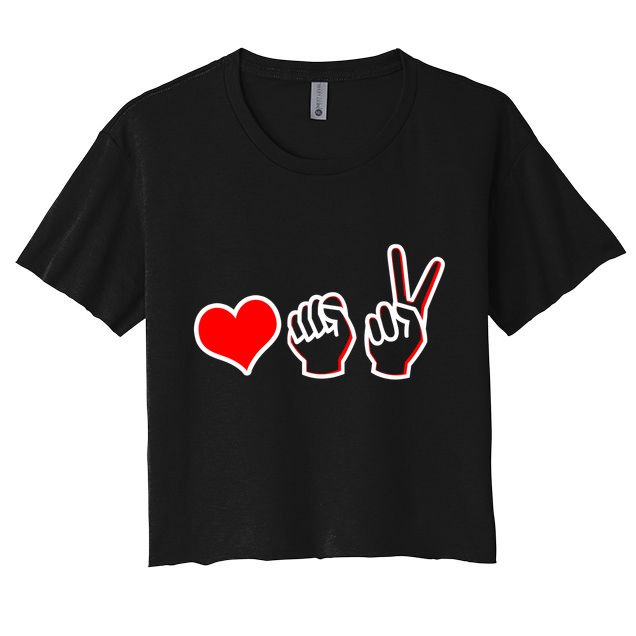 Love Fight Win Crop Top