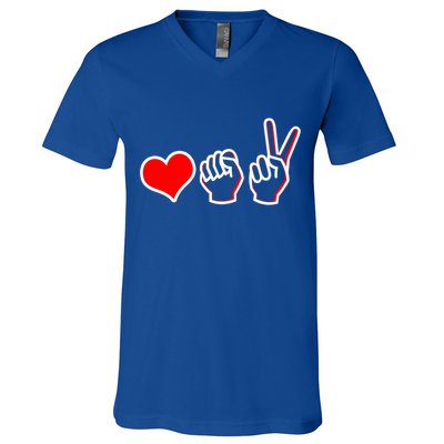 Love Fight Win V-Neck T-Shirt