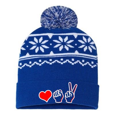 Love Fight Win USA-Made Snowflake Beanie