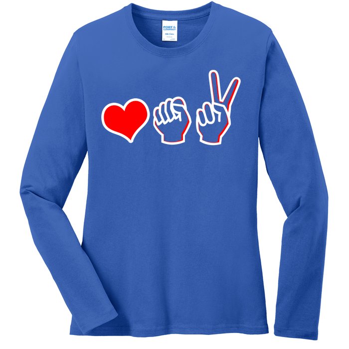 Love Fight Win Ladies Long Sleeve Shirt