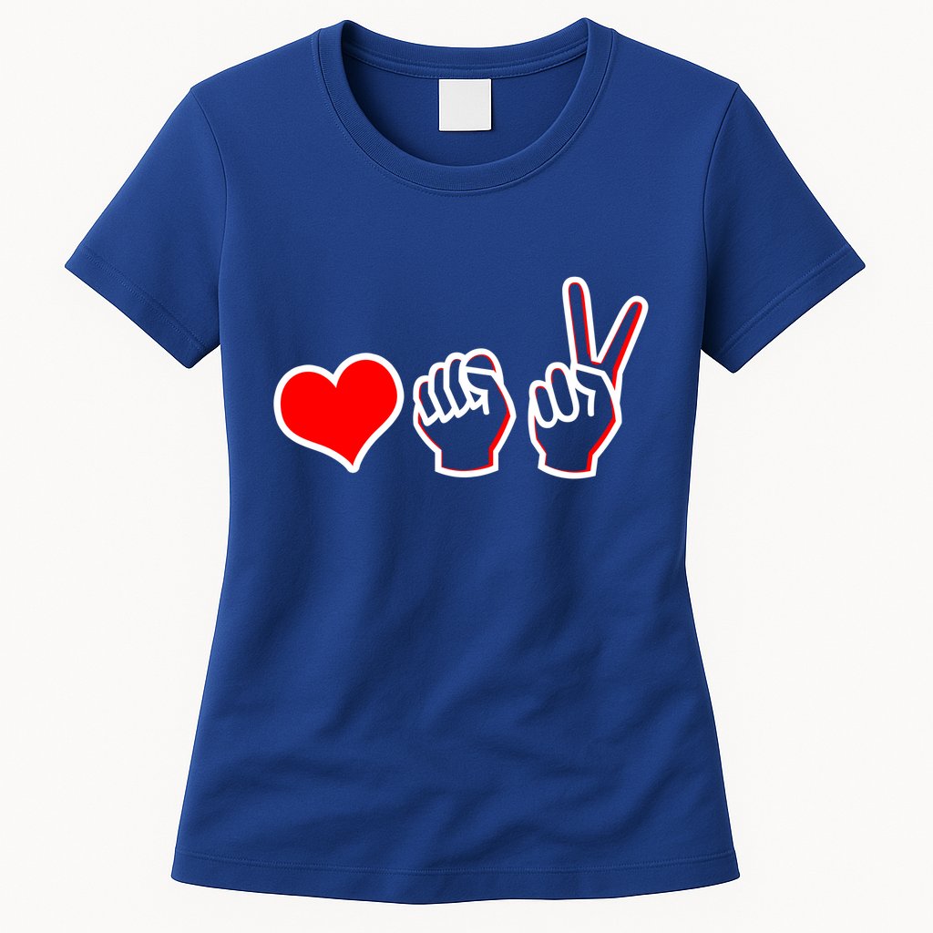 Love Fight Win Womens T-Shirt