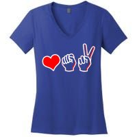 Love Fight Win Women's V-Neck T-Shirt