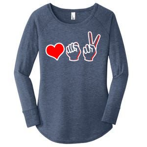 Love Fight Win Women's Perfect Tri Tunic Long Sleeve Shirt