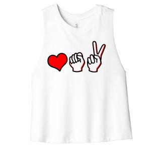 Love Fight Win Women's Racerback Cropped Tank