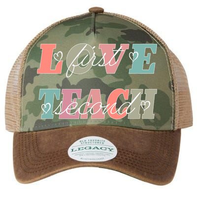 Love First Teach Second Legacy Tie Dye Trucker Hat