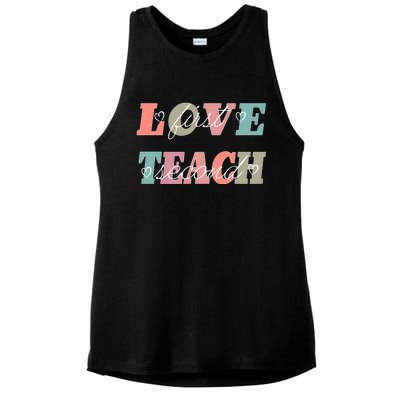 Love First Teach Second Ladies PosiCharge Tri-Blend Wicking Tank