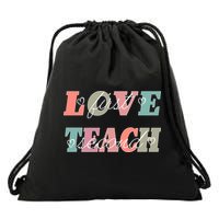 Love First Teach Second Drawstring Bag