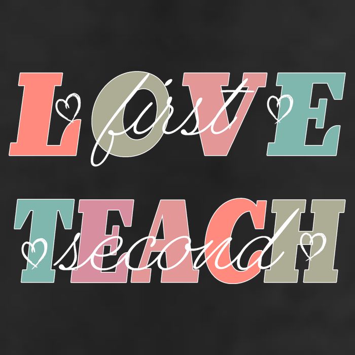 Love First Teach Second Golf Towel