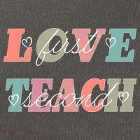 Love First Teach Second Cotton Canvas Backpack