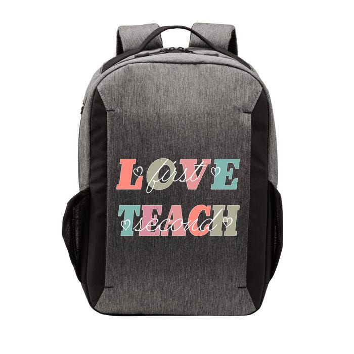 Love First Teach Second Vector Backpack