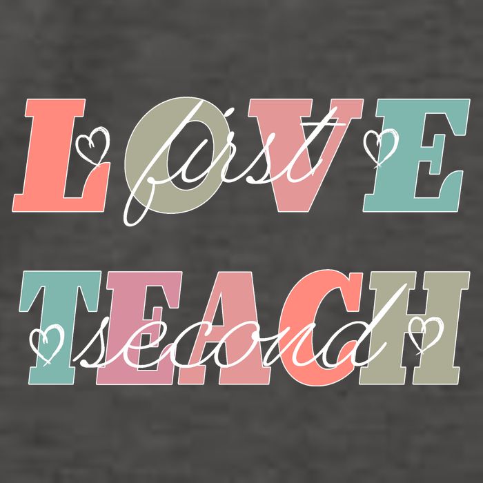Love First Teach Second Vector Backpack