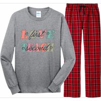 Love First Teach Second Long Sleeve Pajama Set