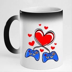 Love Gaming Video Games Funny 11oz Black Color Changing Mug