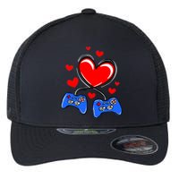 Love Gaming Video Games Funny Flexfit Unipanel Trucker Cap