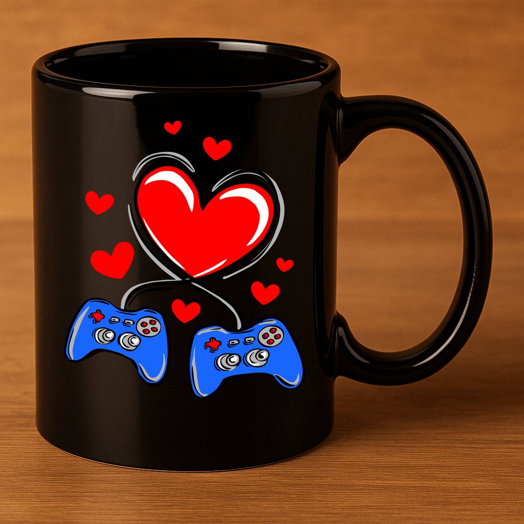 Love Gaming Video Games Funny 11oz C Handle Ceramic Mug