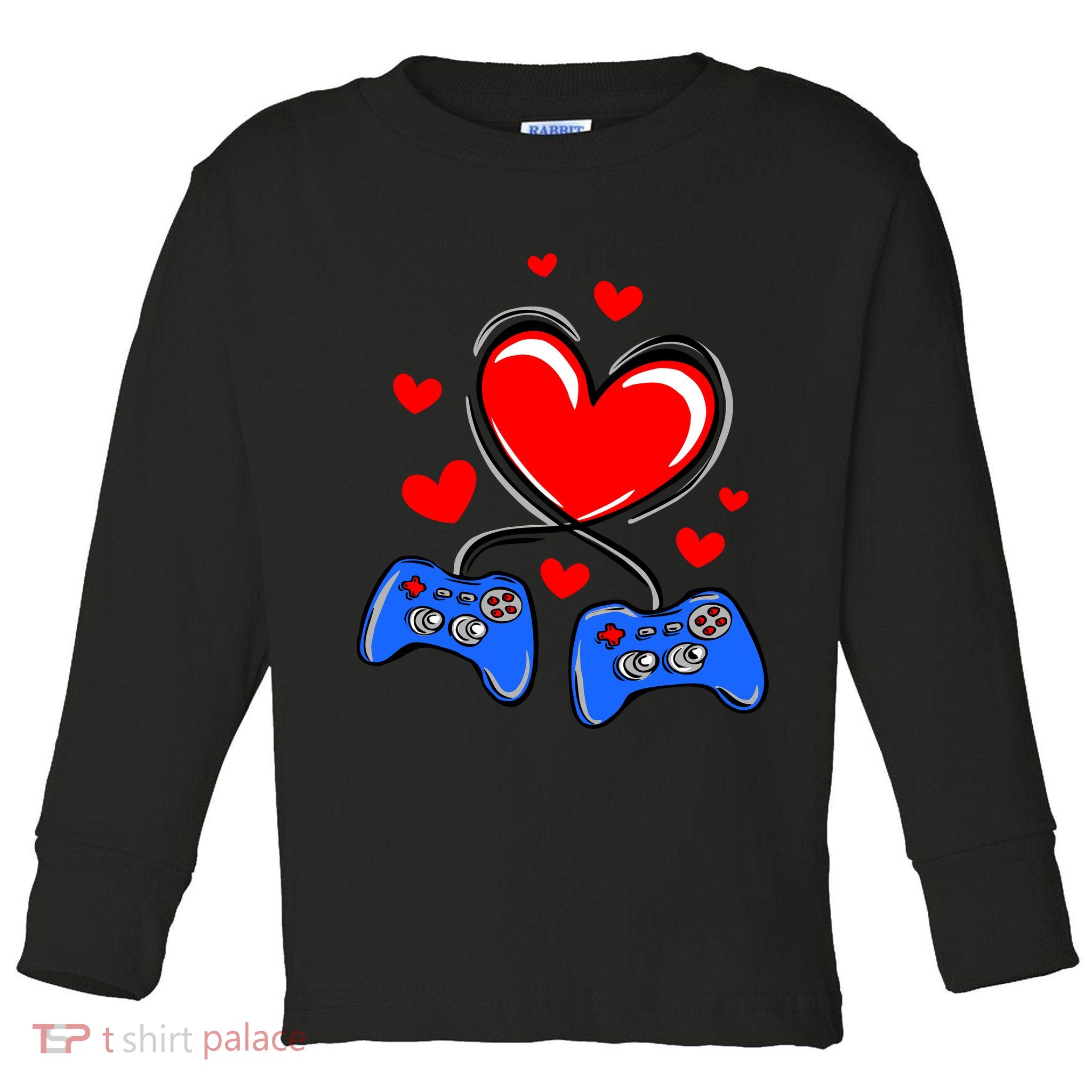 Love Gaming Video Games Funny Toddler Long Sleeve Shirt