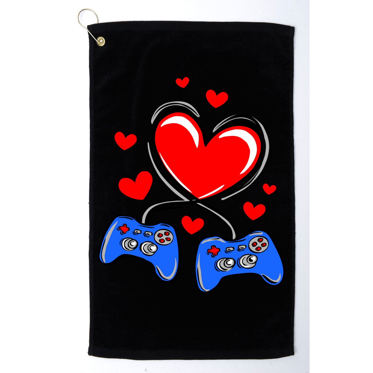 Love Gaming Video Games Funny Golf Towel