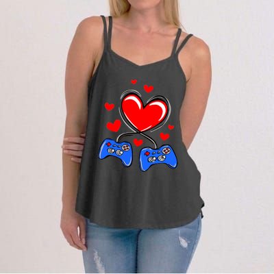 Love Gaming Video Games Funny Women's Strappy Tank