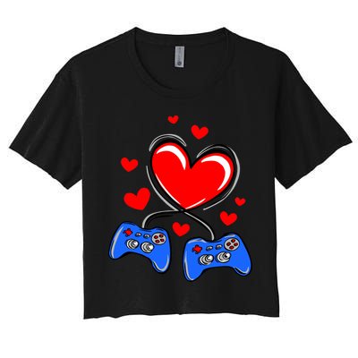 Love Gaming Video Games Funny Crop Top