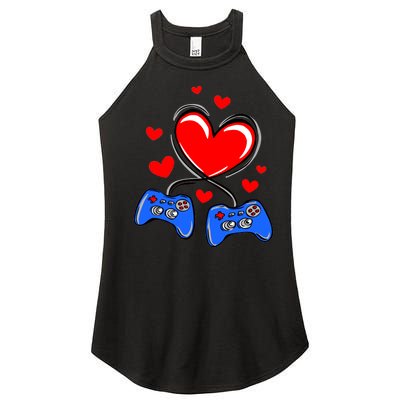 Love Gaming Video Games Funny Women’s Perfect Tri Rocker Tank