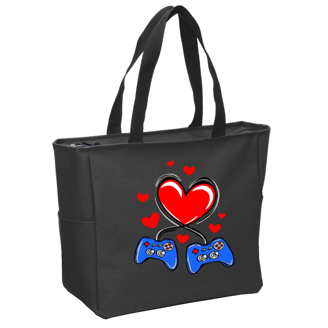 Love Gaming Video Games Funny Zip Tote Bag