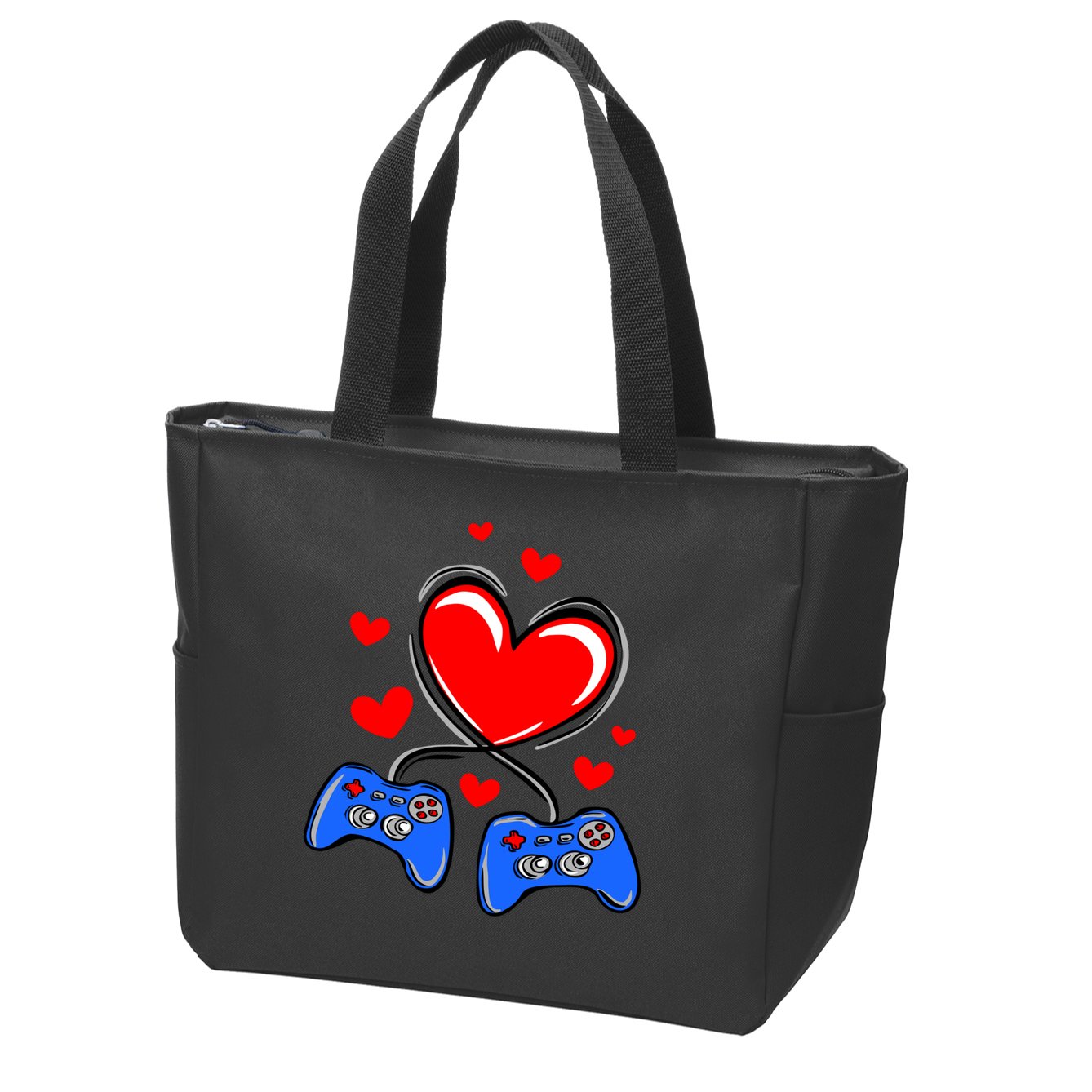Love Gaming Video Games Funny Zip Tote Bag
