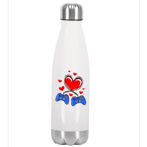 Love Gaming Video Games Funny Stainless Steel Insulated Water Bottle