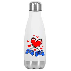 Love Gaming Video Games Funny Stainless Steel Insulated Water Bottle