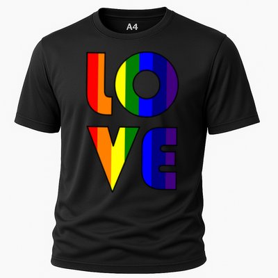 Love Gay Pride Logo Rainbow Performance Shirt