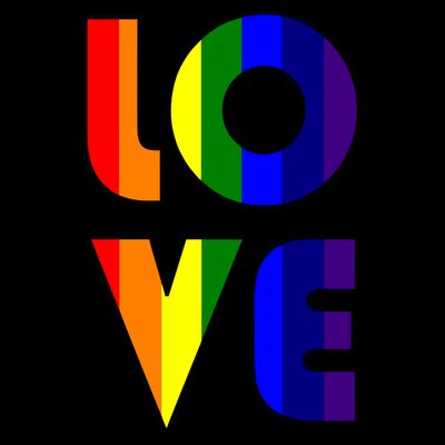 Love Gay Pride Logo Rainbow T-Shirt