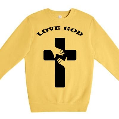 Love God Cross Premium Crewneck Sweatshirt