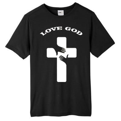 Love God Cross Tall Fusion ChromaSoft Performance T-Shirt