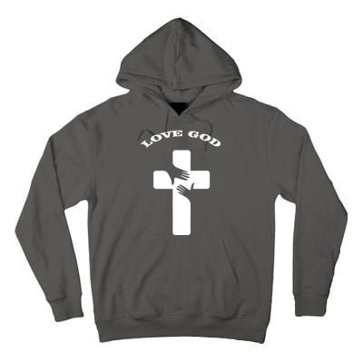 Love God Cross Tall Hoodie