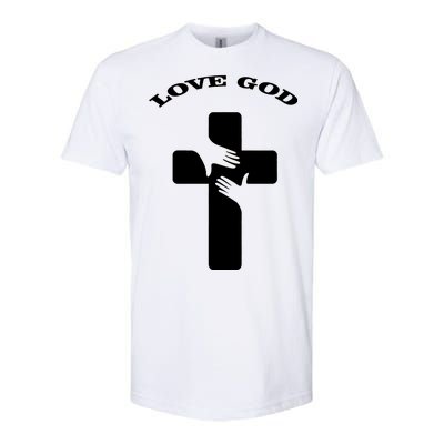 Love God Cross Softstyle CVC T-Shirt