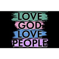 Love God Love People Religious Christian Faith Bumper Sticker