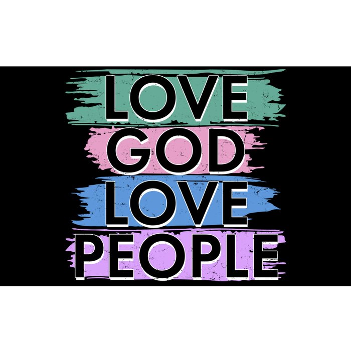 Love God Love People Religious Christian Faith Bumper Sticker