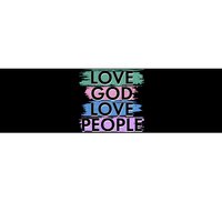 Love God Love People Religious Christian Faith Bumper Sticker