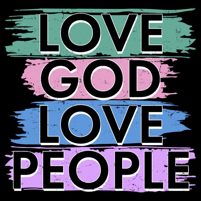 Love God Love People Religious Christian Faith 16 in Basic Backpack