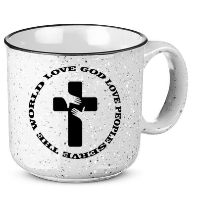 Love God People The World 15oz Campfire Ceramic Mug